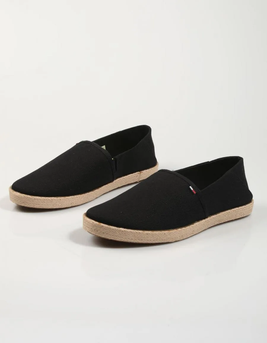  alparcatas TOMMY HILFIGER Tommy Jeans Essential Espadrille en Preto 78564