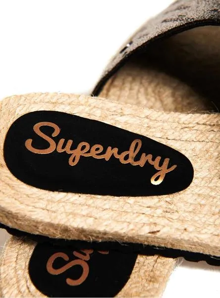 alpargatas superdry maya plateado mujer