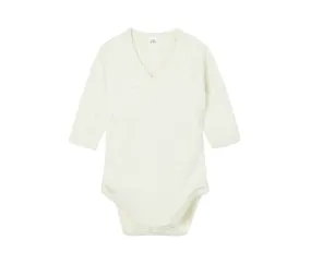 Babybugz BZ060 - BABY LONG SLEEVE KIMONO BODYSUIT - Organic Natural