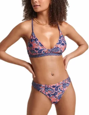 Bikini Superdry Surf marino/coral para mujer-a