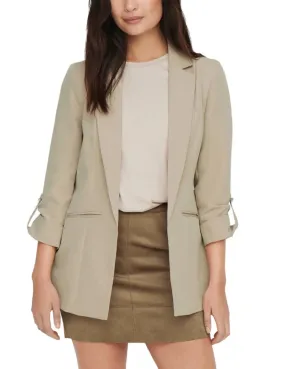 Blazer Only Kayle color beige mangas regulables de mujer