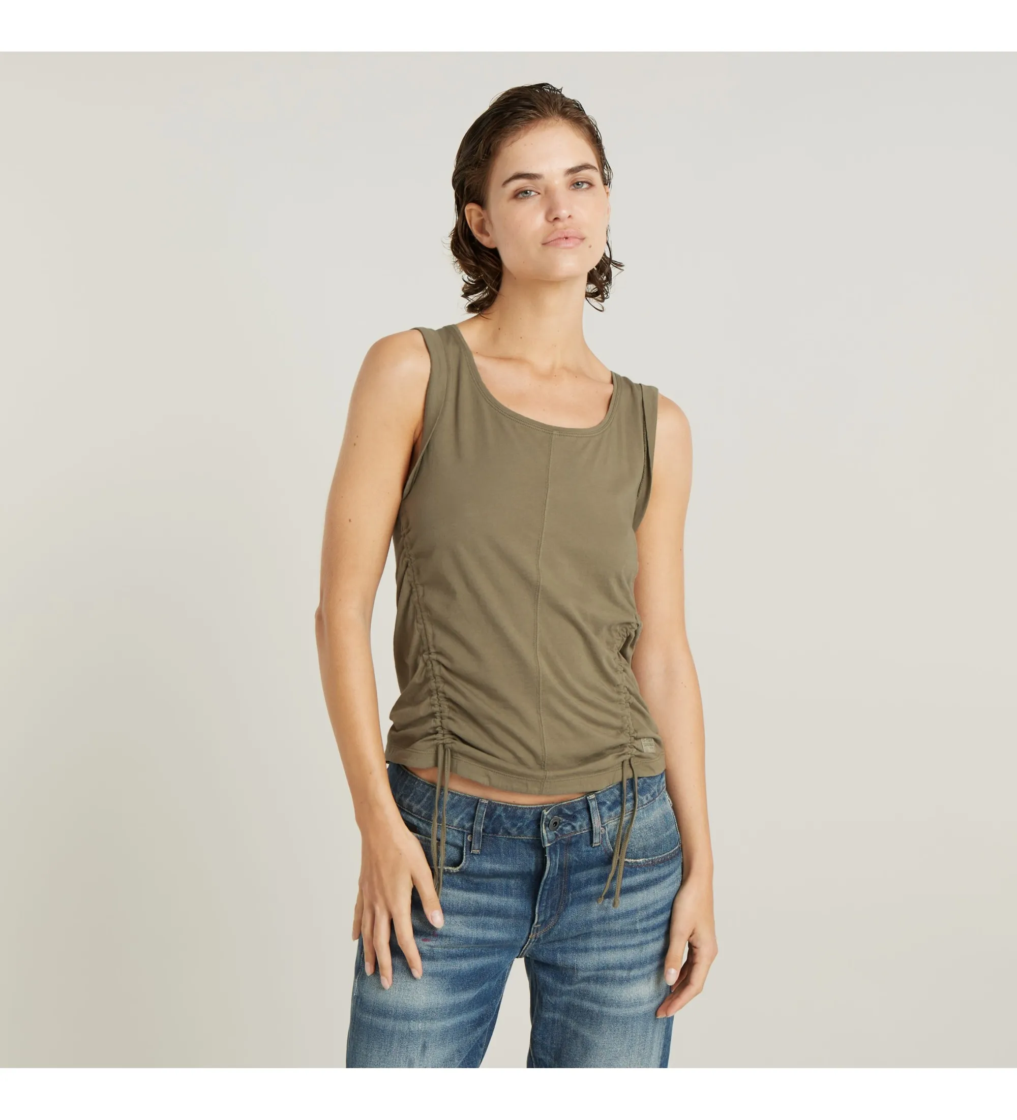 Camiseta Adjustable Tucked Sleeve verde