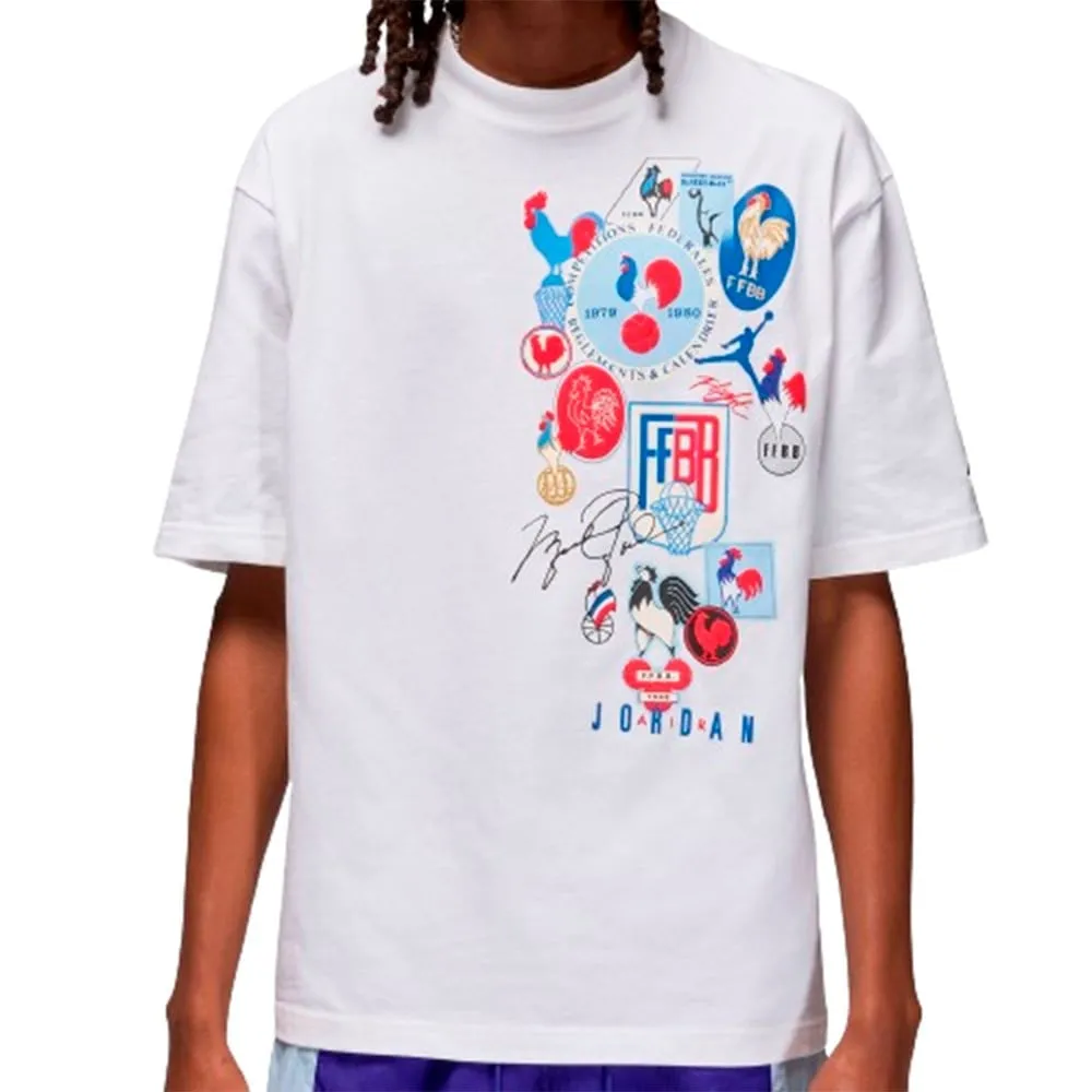 Camiseta Jordan Sport x FFBB White