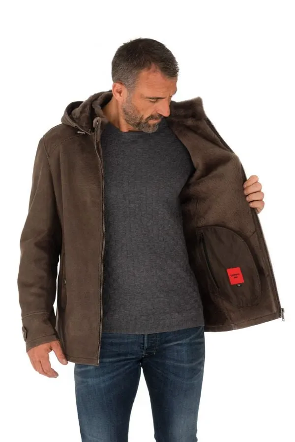 Chaqueta Hombre Levinsky Walt Nappa Lamb Brown