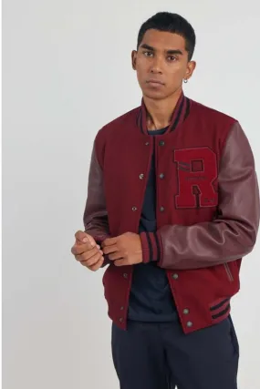 Chaqueta Hombre Redskins Oxford Hatch Burgundy