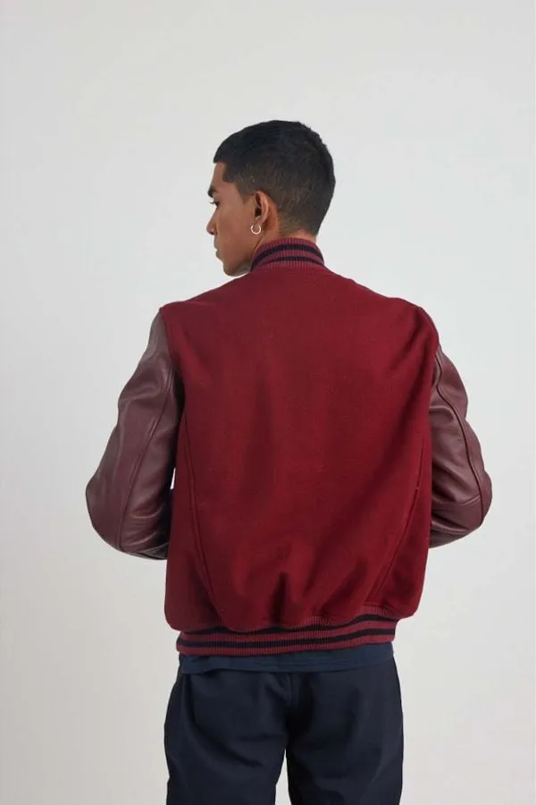 Chaqueta Hombre Redskins Oxford Hatch Burgundy