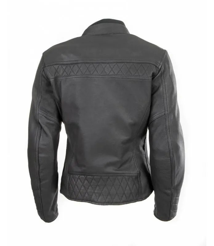 Chaqueta Piel mujer con refuerzos para moto biker armour ladies jacket 1163 Osx