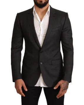 Dolce & Gabbana Check Wool Slim Fit Blazer Jacket