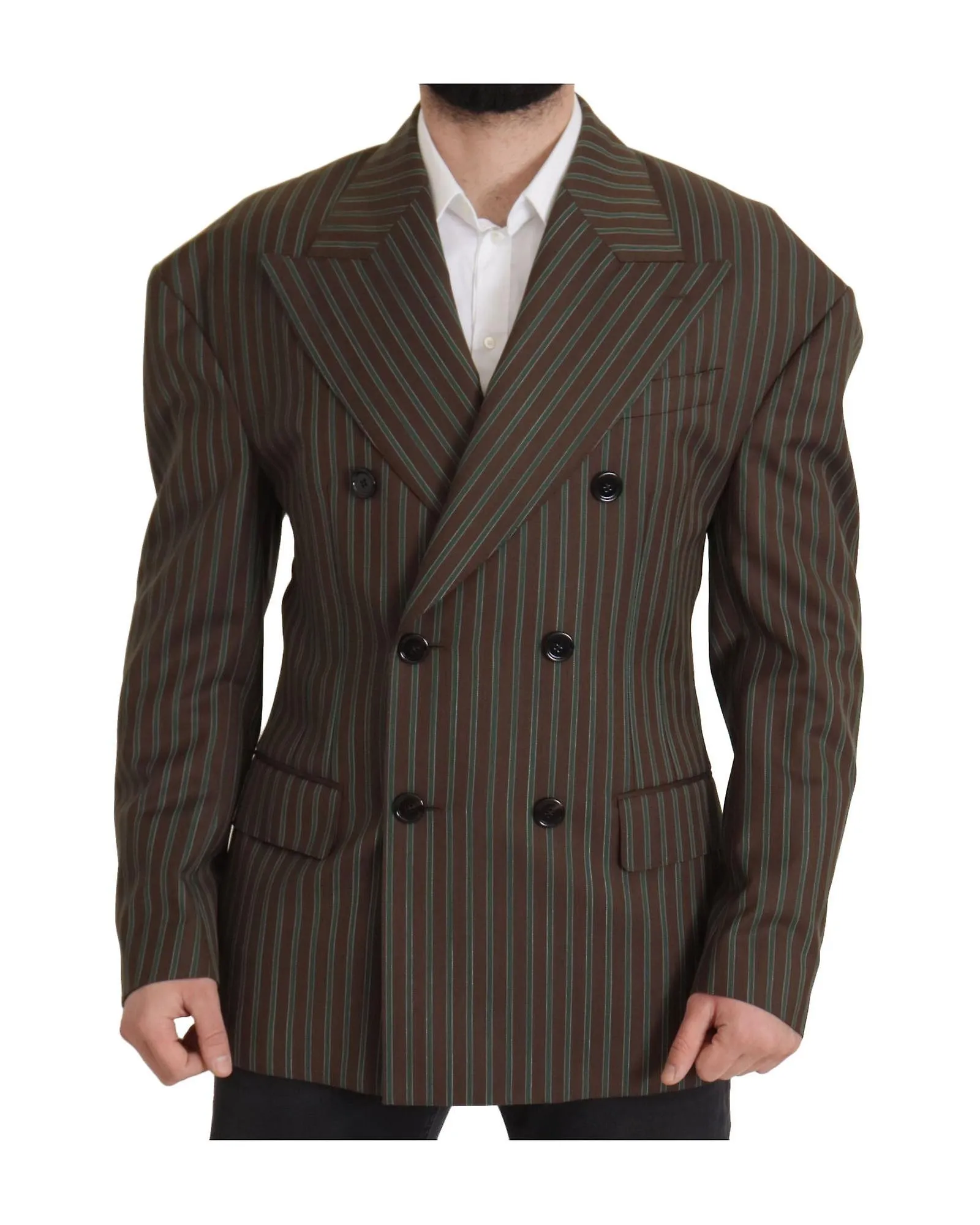 Dolce & Gabbana Striped Double Breasted Blazer