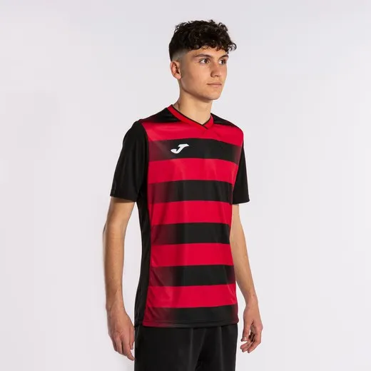 Europa V Short Sleeve T-Shirt Black Red