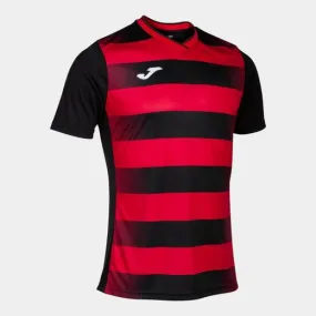 Europa V Short Sleeve T-Shirt Black Red