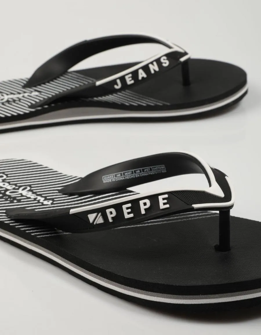  flip flops PEPE JEANS Brit Pepe Origins Pool en Black 78448