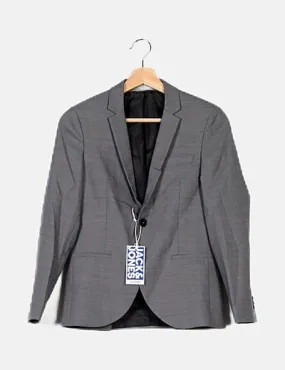 Jack & Jones Blazer gris jaspeada