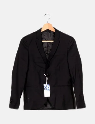 Jack & Jones Blazer negra básica