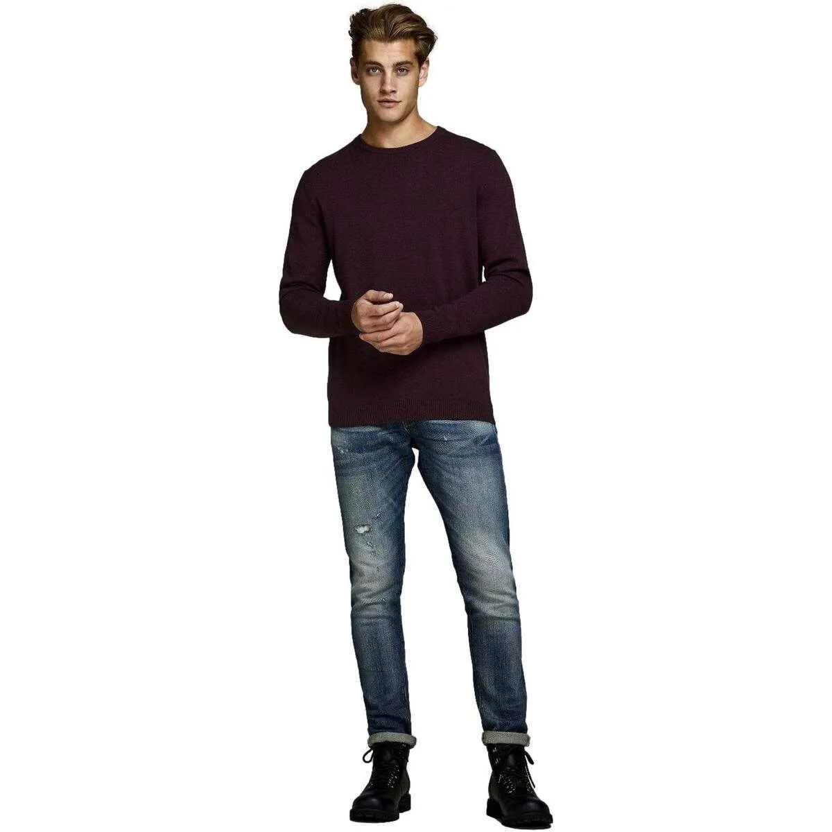 JERSEY BASICO HOMBRE JACK & JONES 12137190