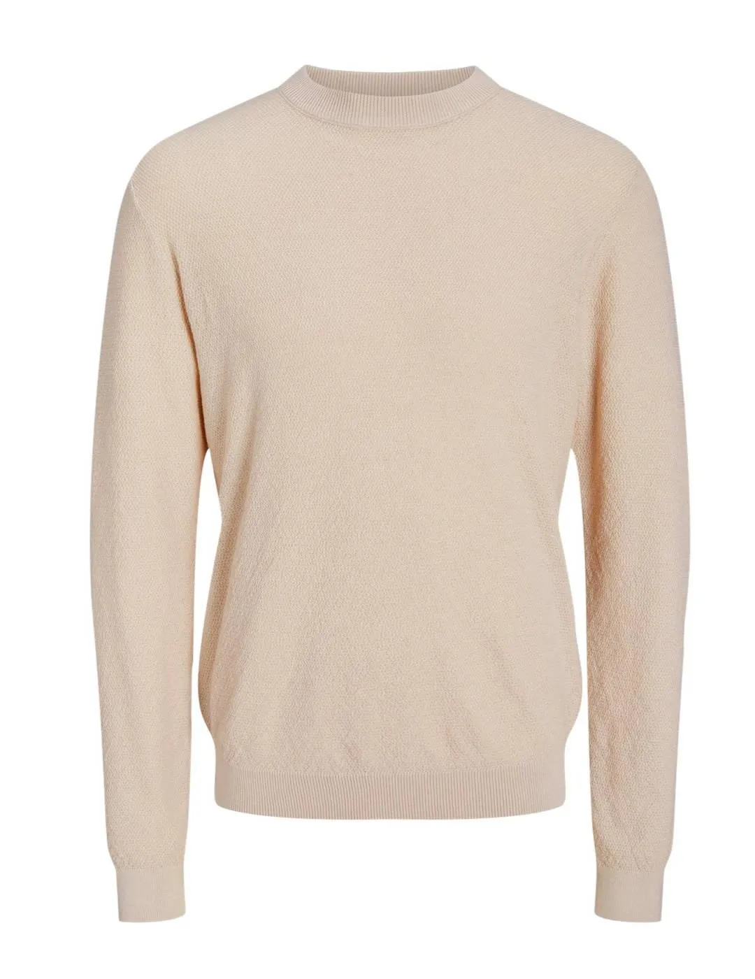 Jersey Jack&Jones Fayette beige de punto fino para hombre