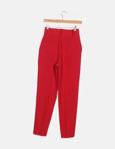 L'Academie Pantalón chino rojo