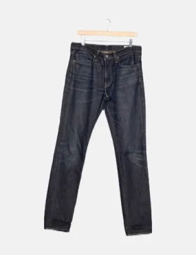 Levi's Jeans denim azul oscuro efecto desgastado