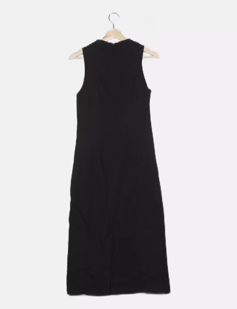 Massimo Dutti Vestido azul marino