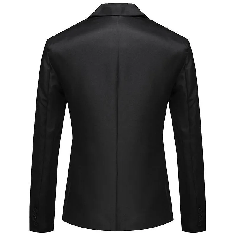 Mens Casual Slim Suit Jacket, One Button Notched Lapel Business Blazer Jacket