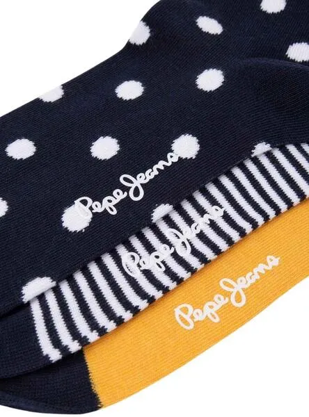 Pack 3 Calcetines Pepe Jeans Dot Estampados Mujer