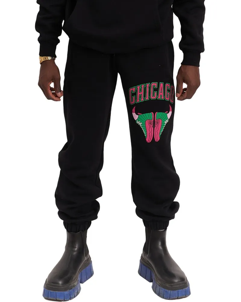 PANTALON AREA ZERO NEGRO CHICAGO SNEAKERS JOGGER