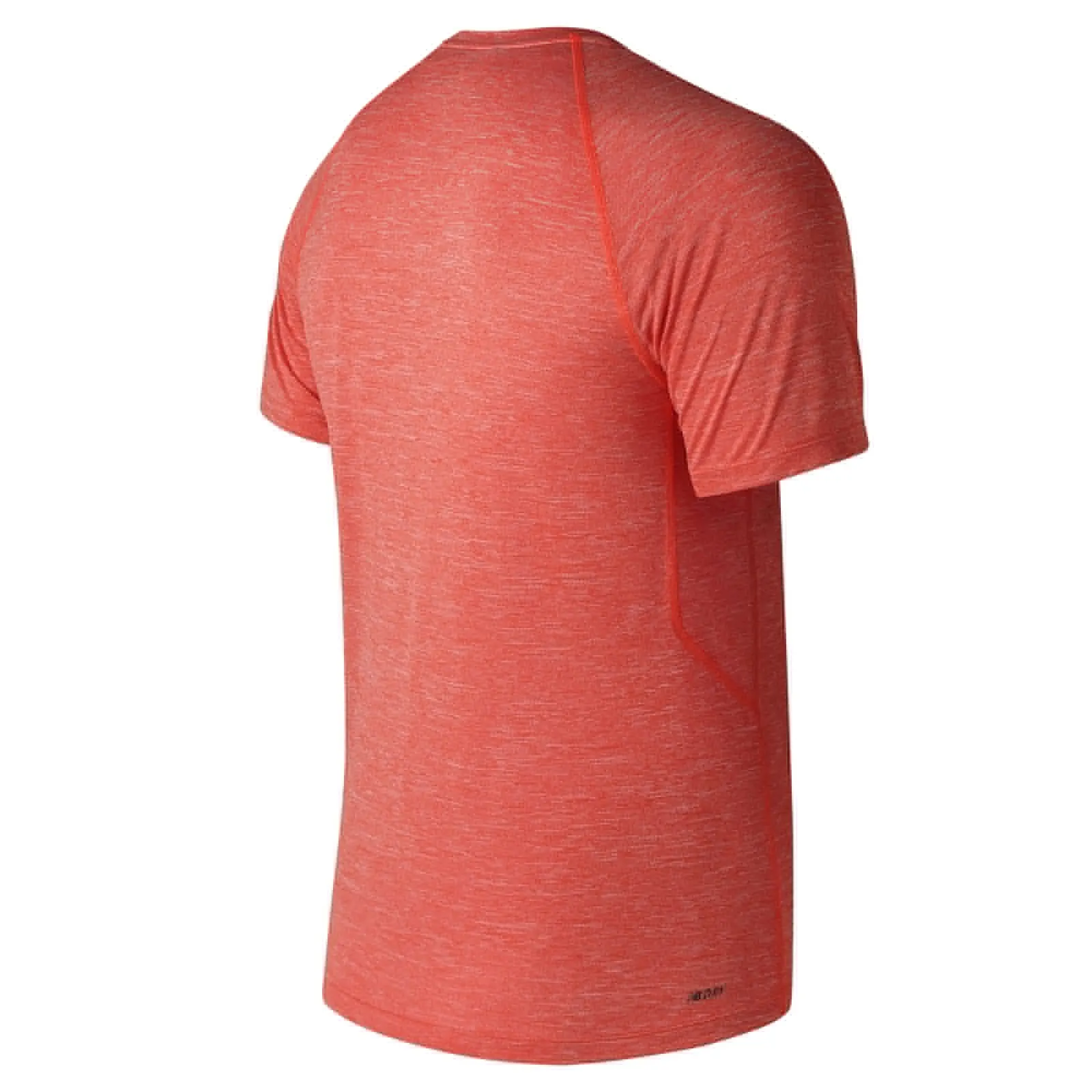 Polera Running Hombre New Balance Tenacity Short Sleeve Naranja