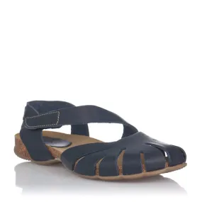 Sandalias Planas Inter-bios 4456 Mujer Marino