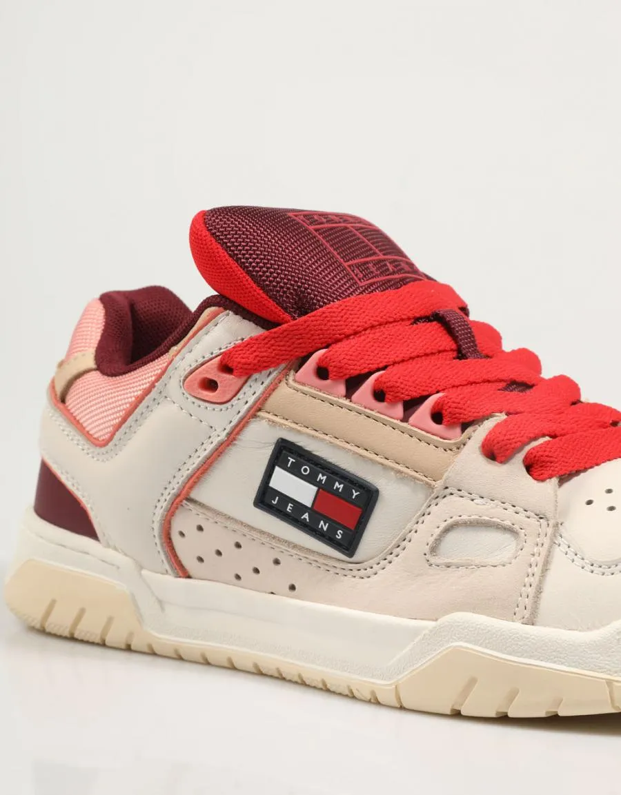  sapatilhas TOMMY HILFIGER Wmns Tommy Jeans Skate Sneaker en Bege 79943