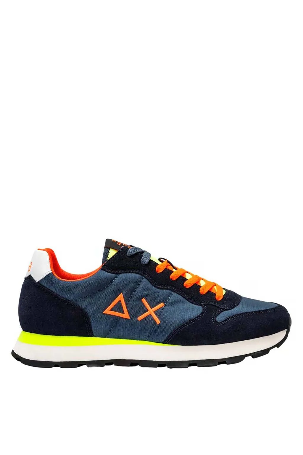 sneakers hombre sun68 z34102 07 navy blue tom fluo