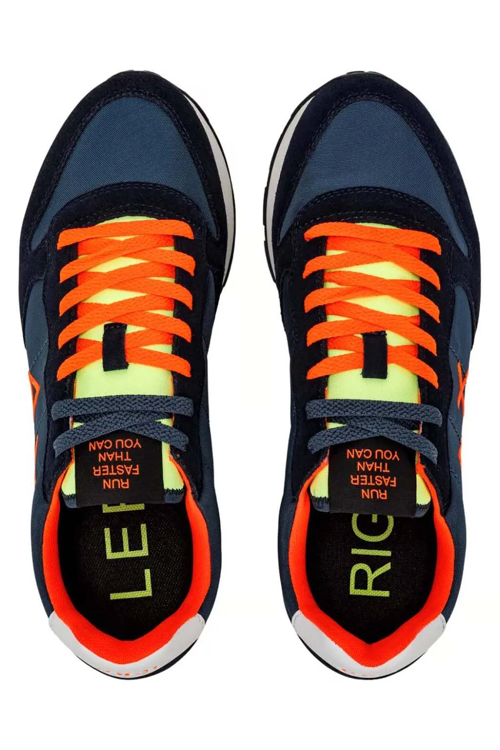 sneakers hombre sun68 z34102 07 navy blue tom fluo