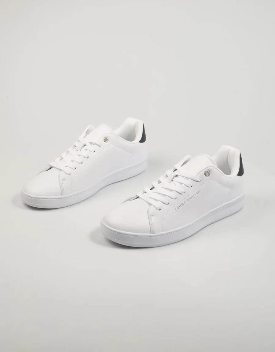  sneakers TOMMY HILFIGER Court Cupsole Leather Gold en White 83063