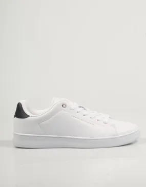  sneakers TOMMY HILFIGER Court Cupsole Leather Gold en White 83063