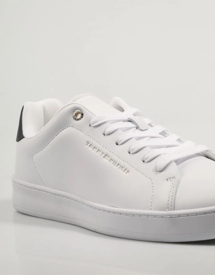  sneakers TOMMY HILFIGER Court Cupsole Leather Gold en White 83063