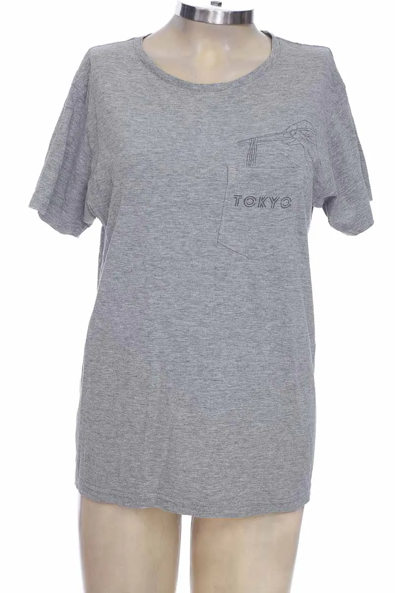 Top / Camiseta color Gris - Fine Jersey