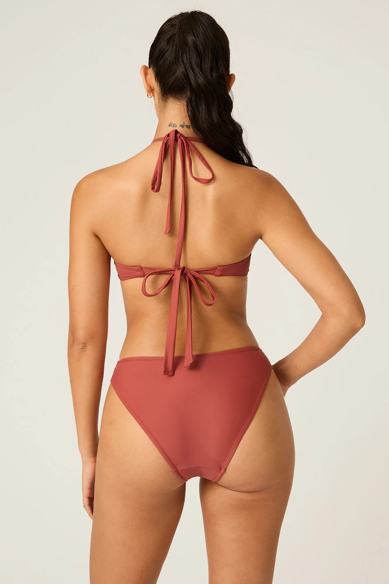 Top Bikini multiposición Sahara red