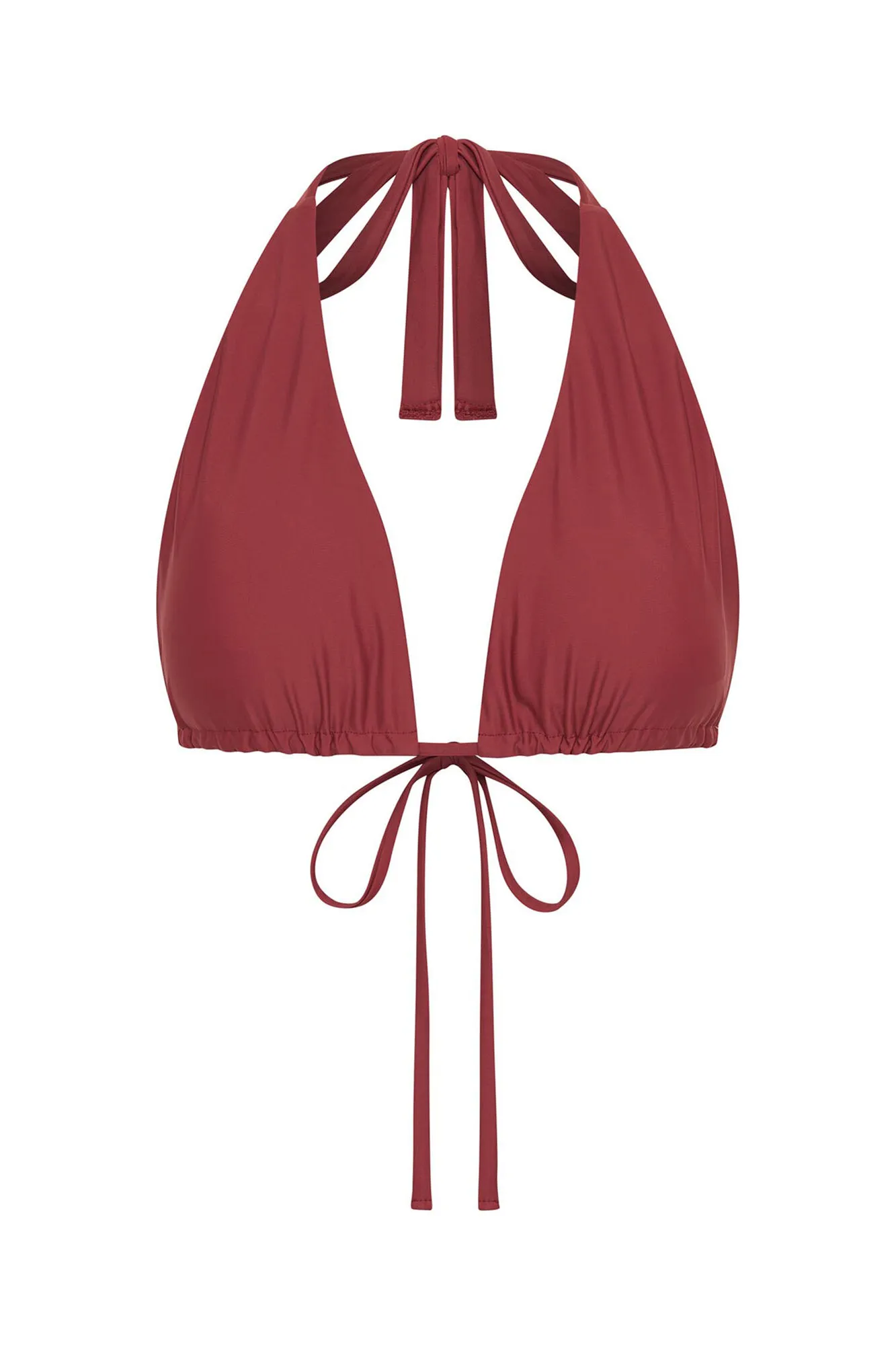 Top Bikini multiposición Sahara red