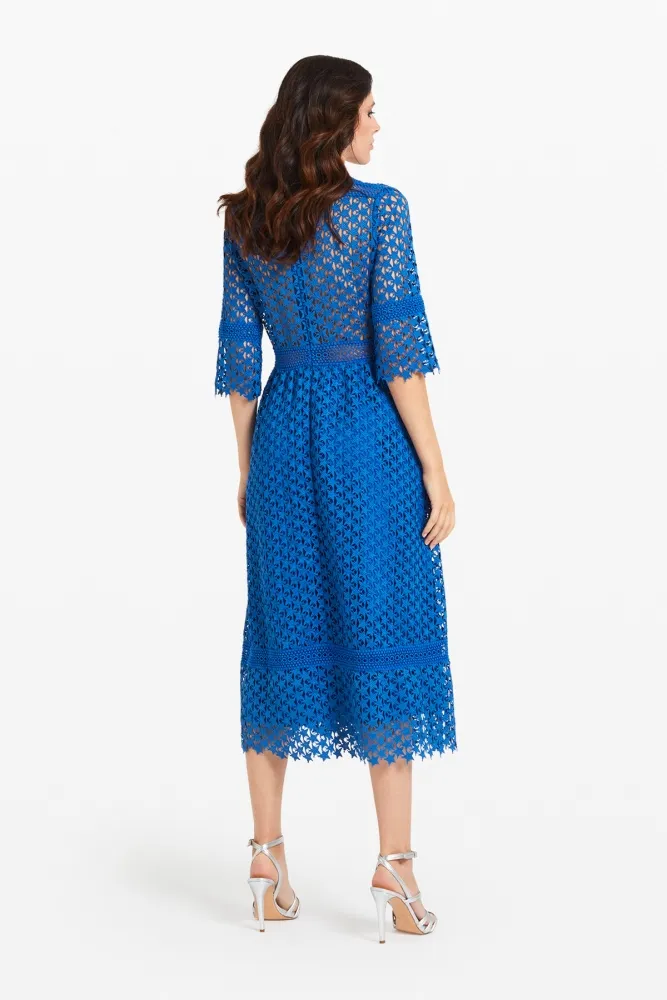 tresor by ottod'ame midi in macrame mujer vestido TA3795