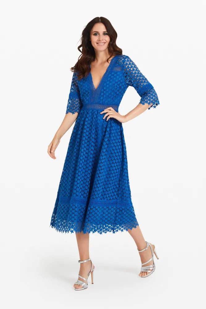 tresor by ottod'ame midi in macrame mujer vestido TA3795