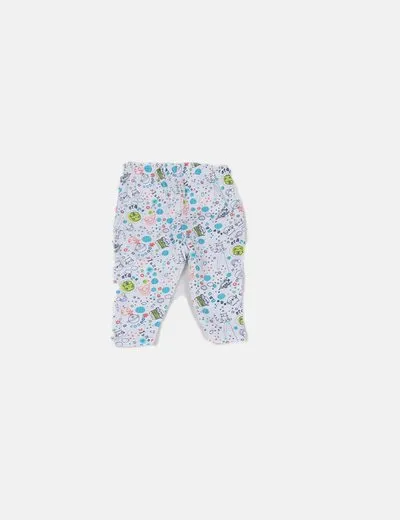 Tuc tuc Pantalón blanco estampado