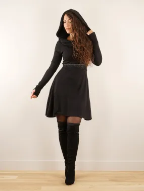 Vestido corto Rüune, Negro