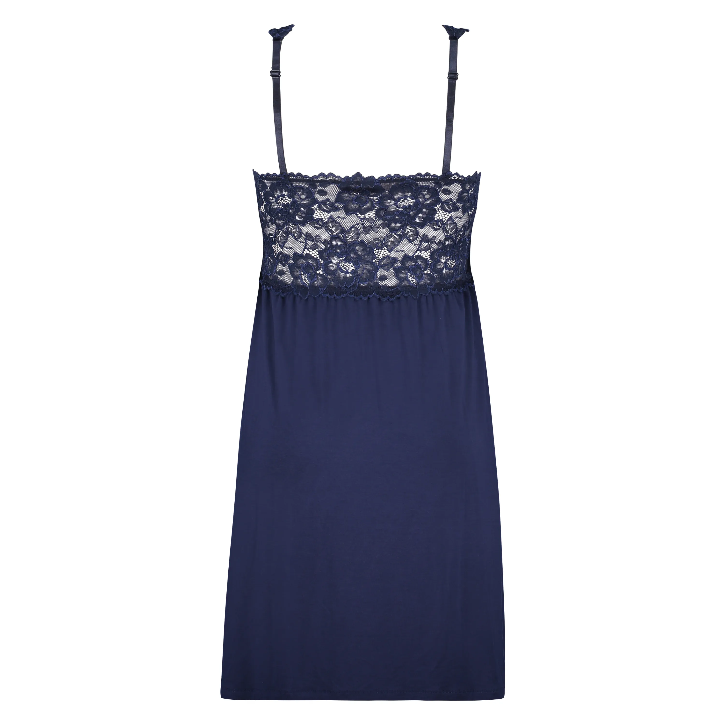 Vestido lencero Nora Lace - Azul