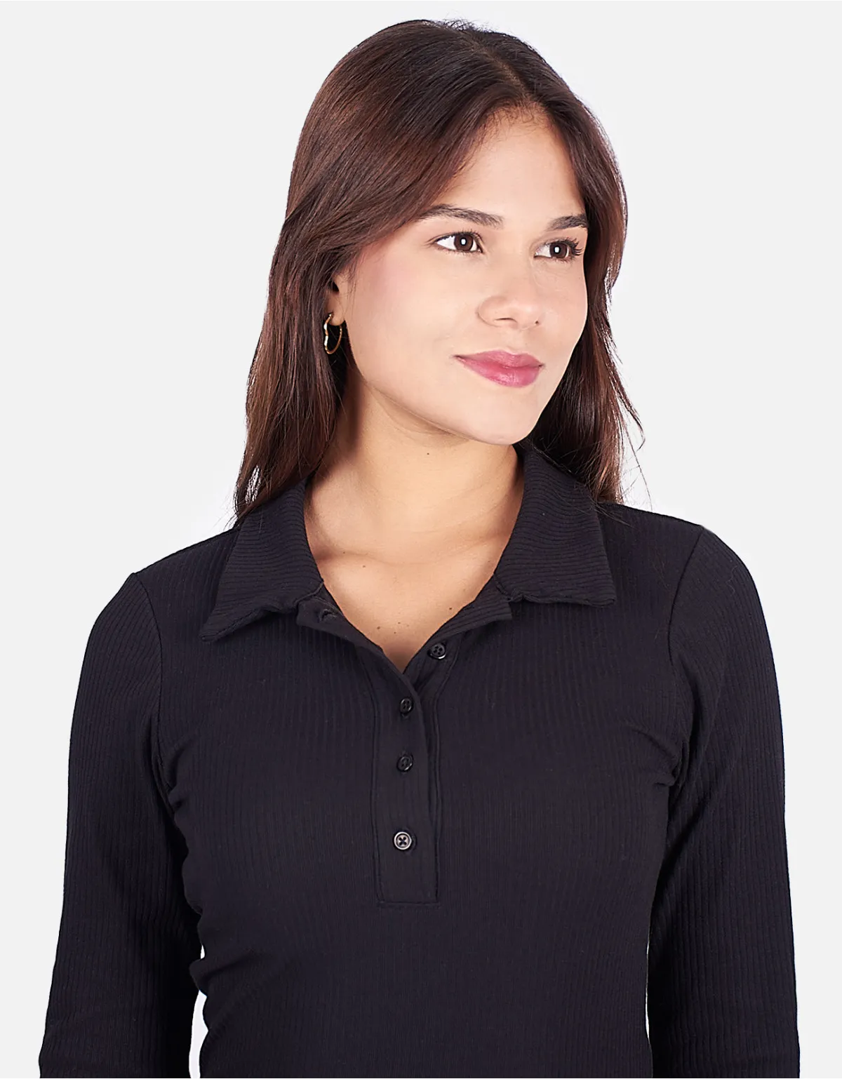 Vestido slim fit negro