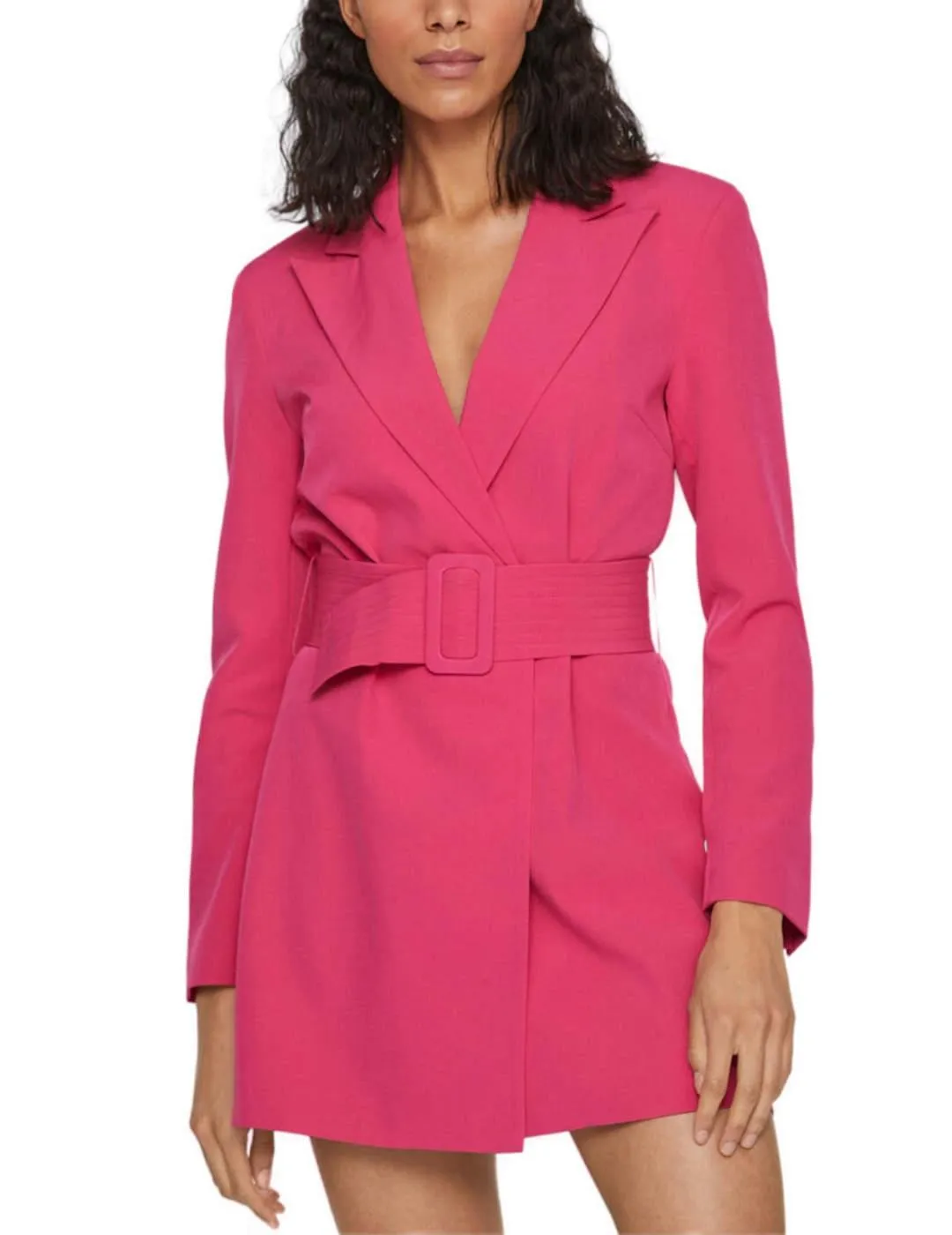 Vestido Vila Gery corto rosa tipo blazer para mujer