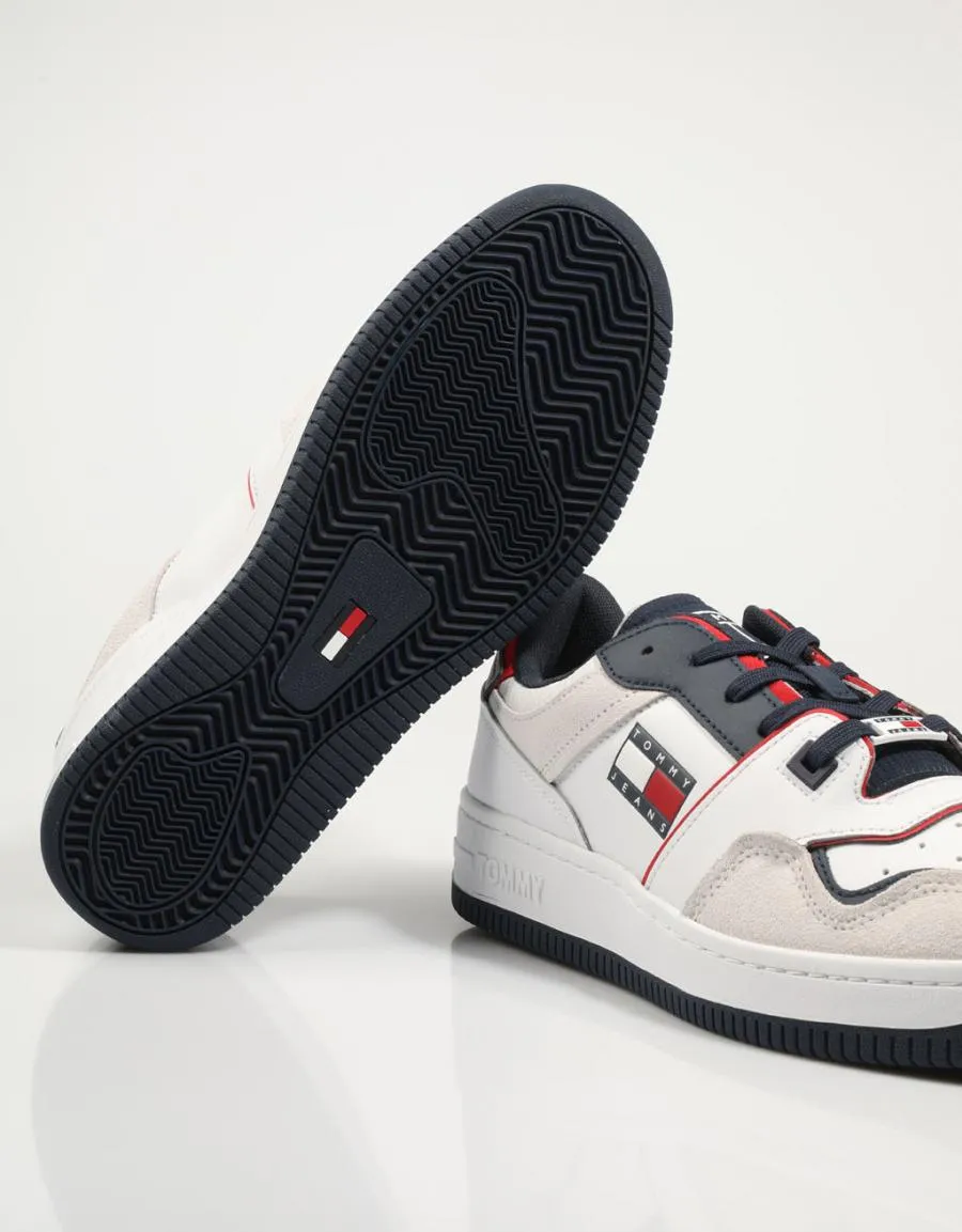  zapatillas TOMMY HILFIGER Tommy Jeans Deconstructed Basket en Blanco 78573