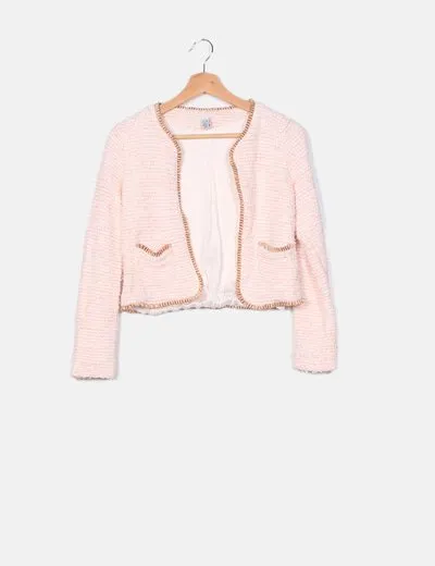 Zara Blazer risa rayas texturizado